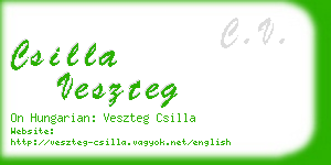 csilla veszteg business card